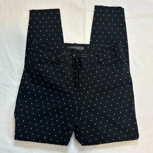 The Limited Exact Stretch 6 Dress Pants Polka Dot Skinny Leg Business Casual